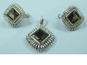 SILVER PENDENT SET